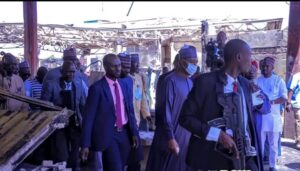 Governor Zulum Inspects The Ongoing Reconstruction of the Maiduguri Monday Market