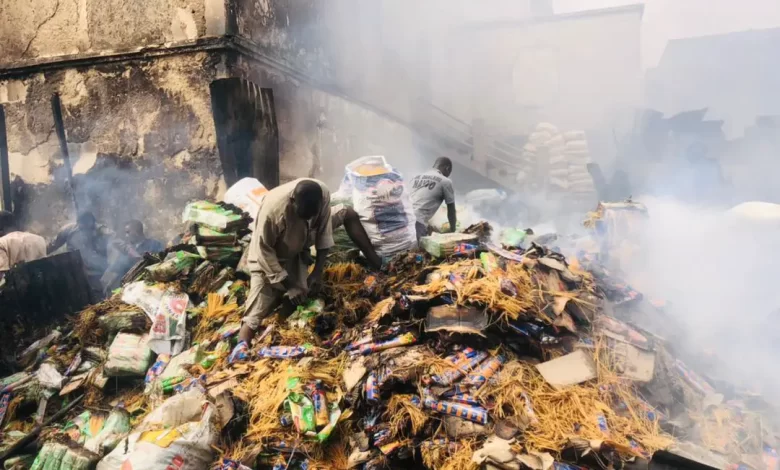 Kano's Commodity Market Is Destroyed By Fire.